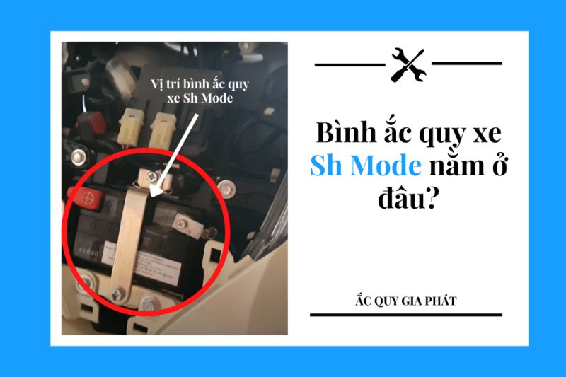 Bình ắc quy xe Airblade nằm ở đâu?