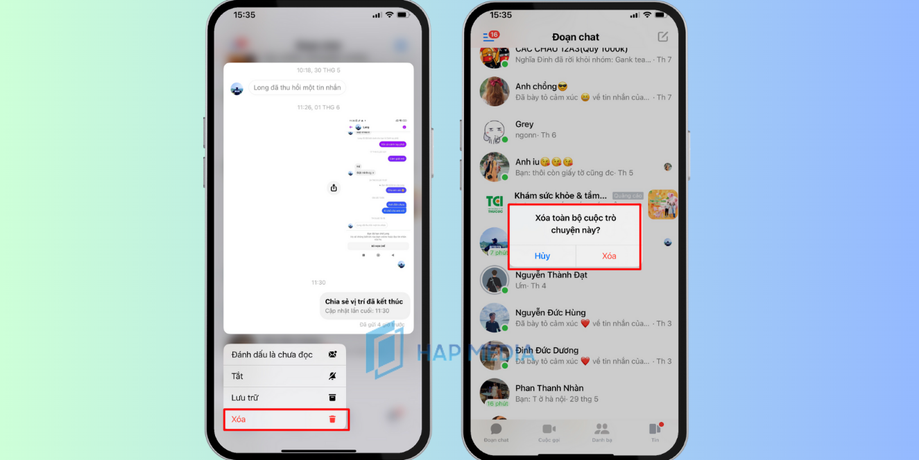 [Mẹo] Xóa toàn bộ cuộc trò chuyện trên Messenger 2 bên