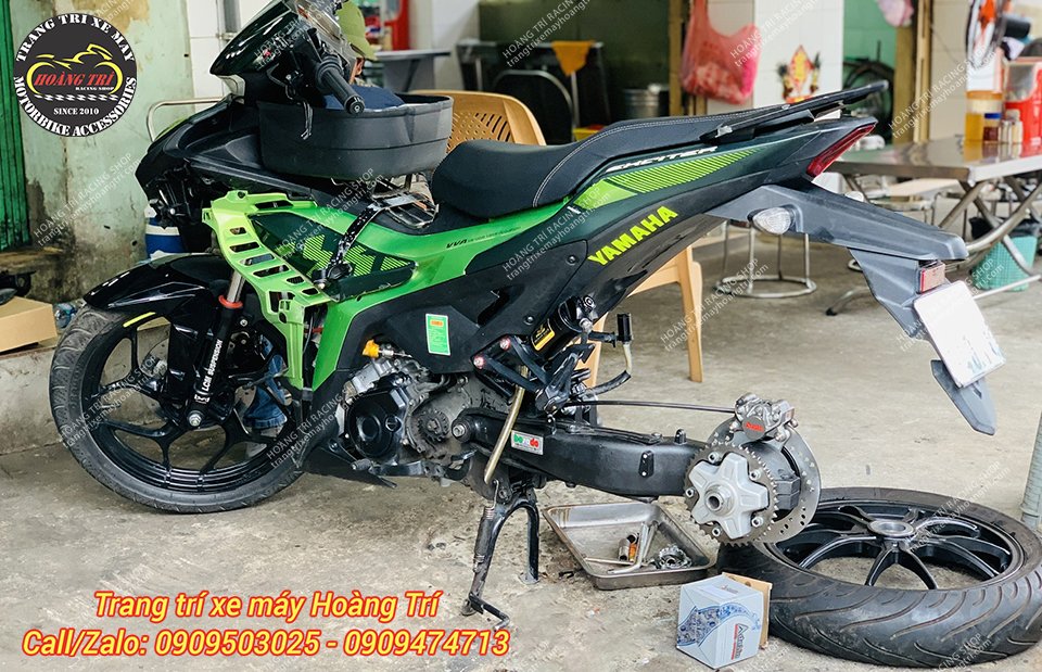 Trọn bộ gấp đơn X1R độ cho Exciter 150
