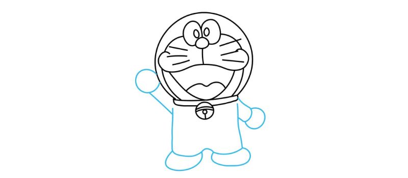 6 cách dạy bé vẽ Doraemon siêu dễ thương và cực đơn giản