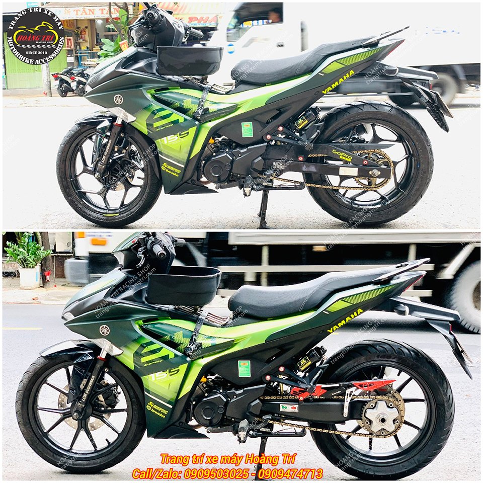 Trọn bộ gấp đơn X1R độ cho Exciter 150