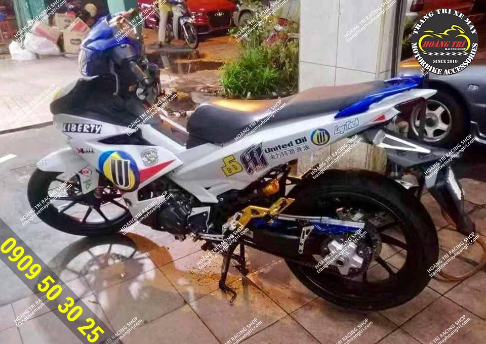 Trọn bộ gấp đơn X1R độ cho Exciter 150