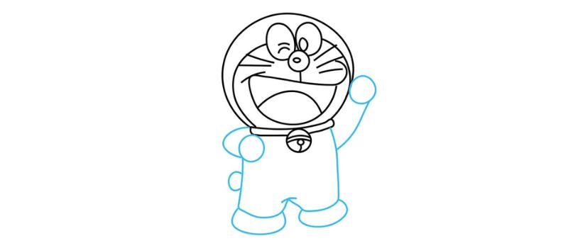 6 cách dạy bé vẽ Doraemon siêu dễ thương và cực đơn giản