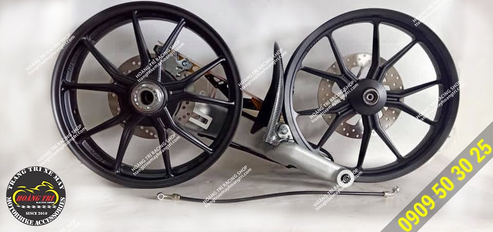 Trọn bộ gấp đơn X1R độ cho Exciter 150