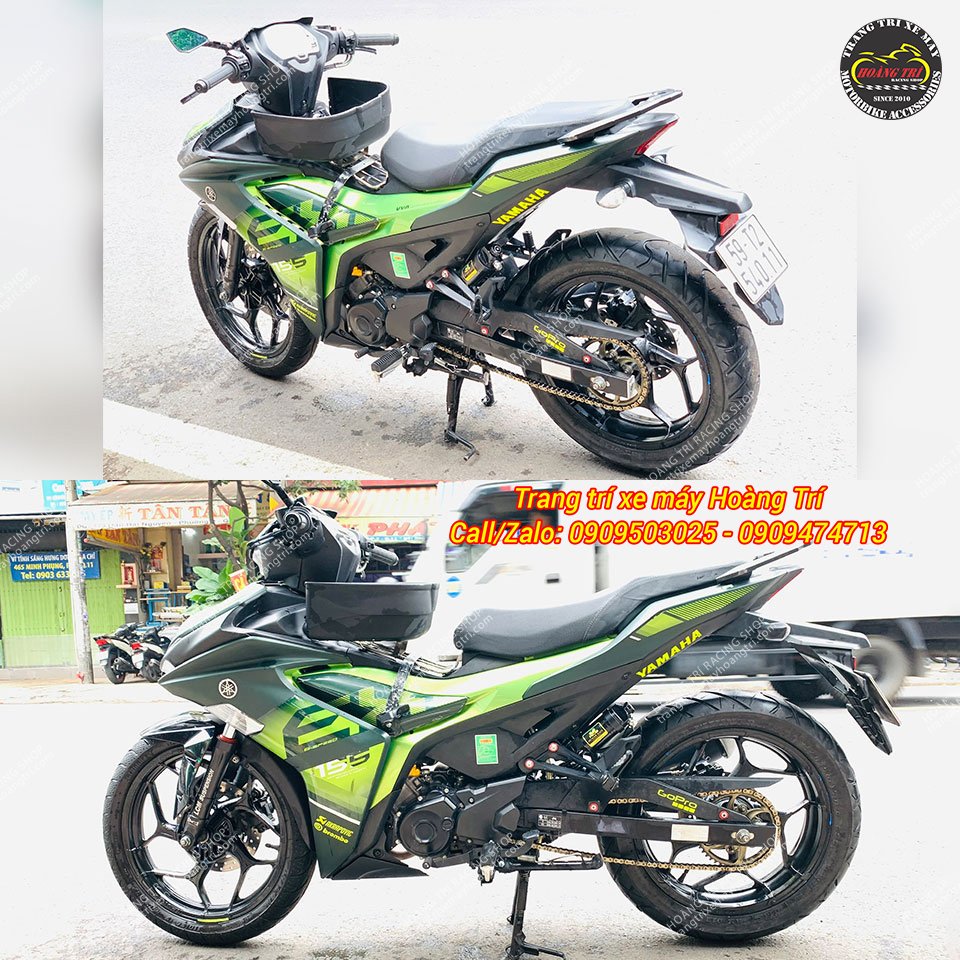 Trọn bộ gấp đơn X1R độ cho Exciter 150